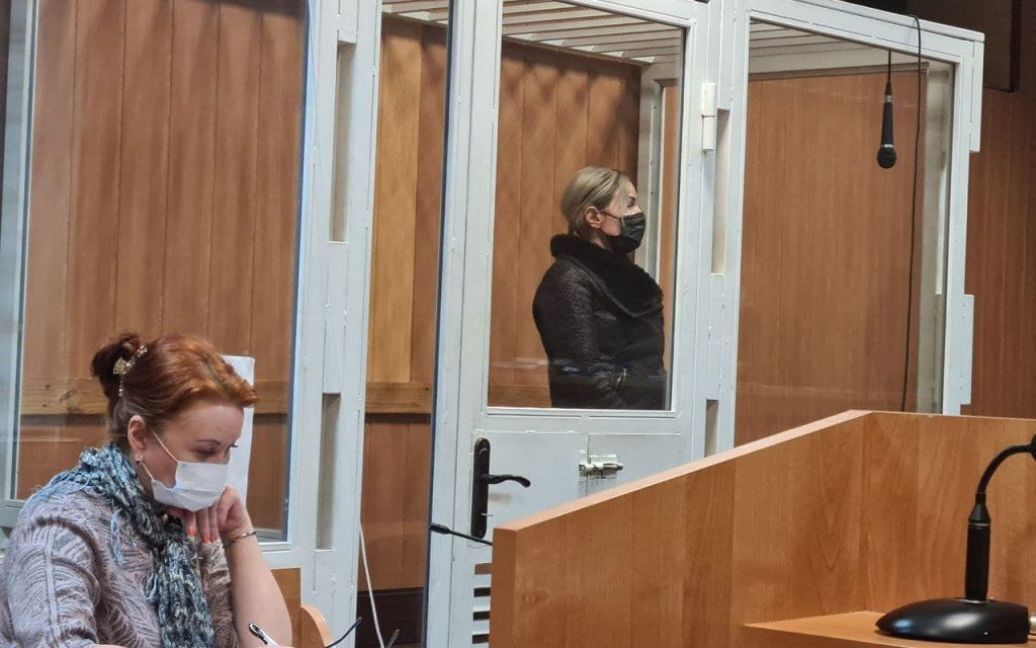 Вікторія Рослякова в суді.